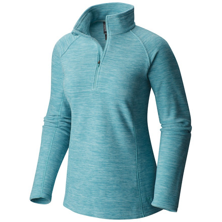 Mountain Hardwear Snowpass Fleece Zip T - Women's-Heather Spruce-Large