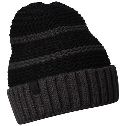 Mountain Hardwear Snowscape Stripe Beanie Hat - Womens, Shark, Black, One Size, 1796661011-O/S