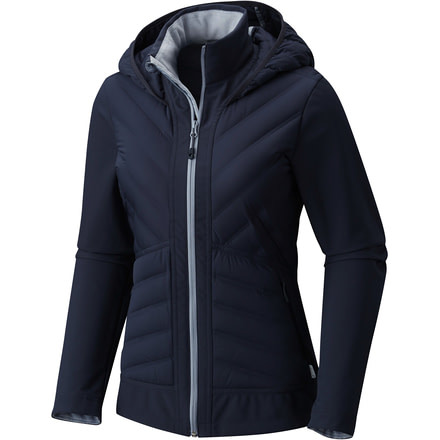 Mountain Hardwear StretchDown HD Hooded Jacket - Women's-Inkwell-X-Small