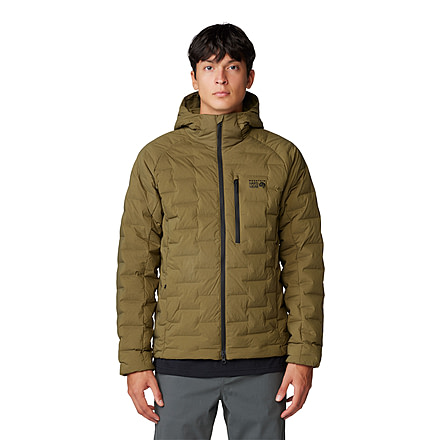 Mountain Hardwear Stretchdown Hoody - Men's, Combat Green, S, 2104491-353-S