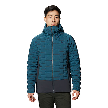 Mountain Hardwear Stretchdown Hybrid Hoody - Men's, Icelandic, Large, OM8862324-L