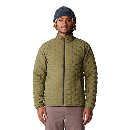 Mountain Hardwear Stretchdown Light Jacket - Mens, Combat Green, Large, 2104521353-L