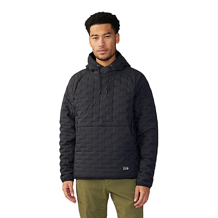 Mountain Hardwear Stretchdown Light Pullover Hoody - Mens, Black, Large, 2057331010-L
