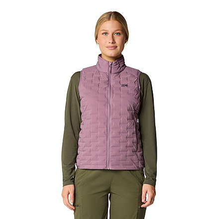 Mountain Hardwear Stretchdown Light Vest - Womens, Dark Daze, Extra Large, 2104811534-XL