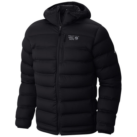 Mountain Hardwear StretchDown Plus Hooded Jacket - Men's-Black-Medium