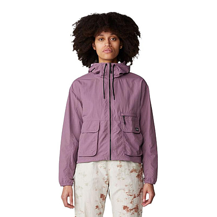 Mountain Hardwear Stryder Full Zip Top - Womens, Dark Daze, Large, 2067721533-L