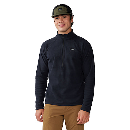Mountain Hardwear Summit Grid Half Zip Shirt - Mens, 010, M, 2105701-010-M