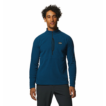 Mountain Hardwear Summit Grid Half Zip Top - Mens, Dark Caspian, Large, 2002901418-Dark Caspian-L