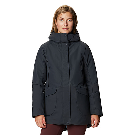 Mountain Hardwear Summit Shadow Down Parka - Women's, Dark Storm, Small, OL7776004-S