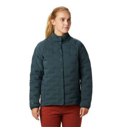 Mountain Hardwear Super/DS Stretchdown Shirt Jacket - Women's, Blue Spruce, Small, 1850871310-S