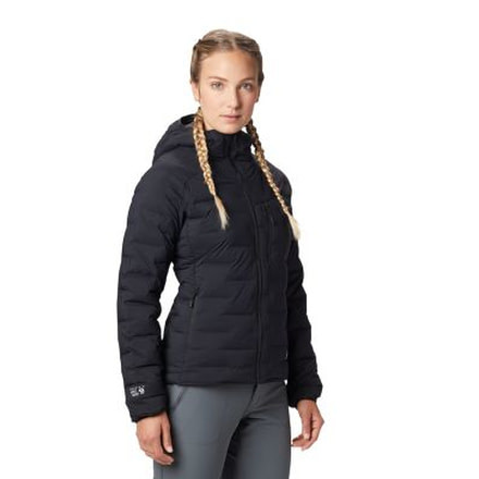 Mountain Hardwear Super/DS Stretchdown Hooded Jacket - Women's, Black, Medium, OL7673010-M