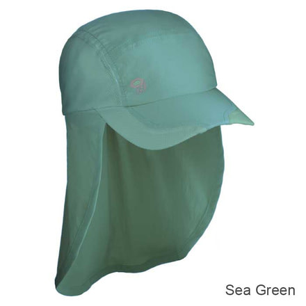 Mountain Hardwear Surya Flap Cap Womens - Sea Green-Large