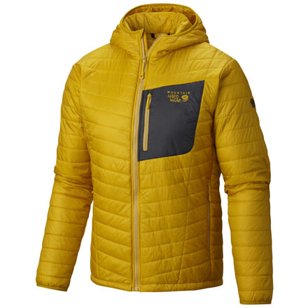 Mountain Hardwear Thermostatic Hooded Jacket - Mens-Inca Gold-Large