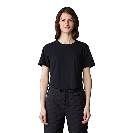 Mountain Hardwear Trekkin Go Short Sleeve Shirt - Women's, Black, L, 2023271-010-L