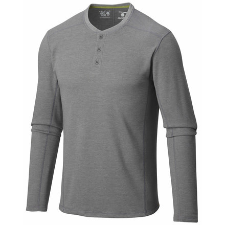 Trekkin Thermal Henley - Mens-Titanium-X-Large