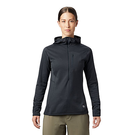 Mountain Hardwear Type 2 Fun 3/4 Zip Hoody - Womens, Dark Storm, Small, 1893771004-Dark Storm-S