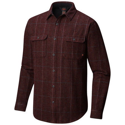 Mountain Hardwear Walcott Long Sleeve Flannel Shirt - Mens, Woodsmoke, Medium, 1677331266-M