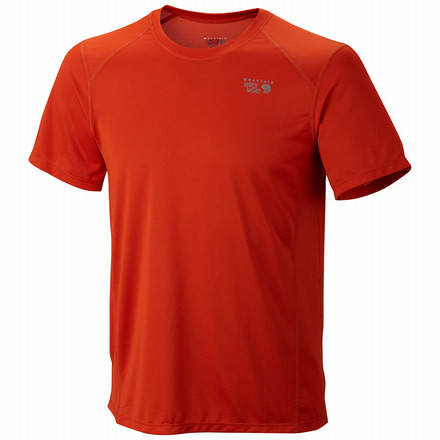 Mountain Hardwear Wicked Lite Short Sleeve T - Men's-Hot Pepper-Large