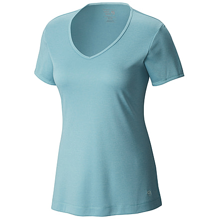 Mountain Hardwear Wicked Printed Short-Sleeve T - Women's-Heather Spruce Blue-Small