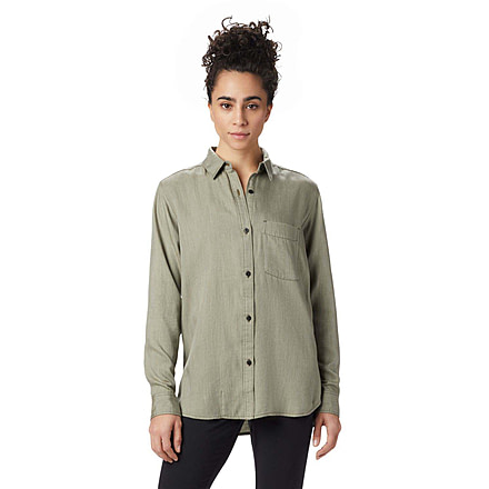 Mountain Hardwear Willow Spring Long Sleeve Shirt - Womens, Dark Army, Medium, OL8297304-M