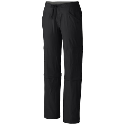Mountain Hardwear Yuma II Convertible Pant - Womens-Black-Regular Inseam-6