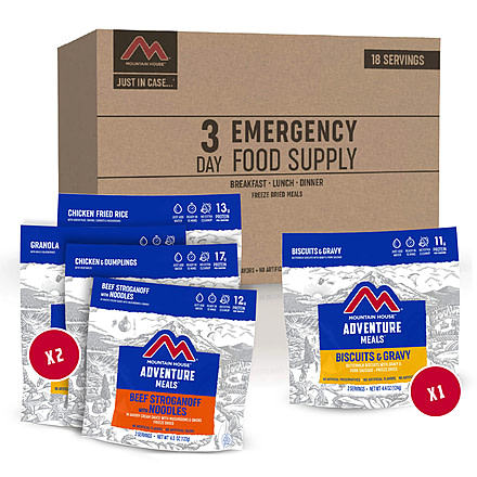 Mountain House 3-Day Emergency Food Kit Clean Label, 83608