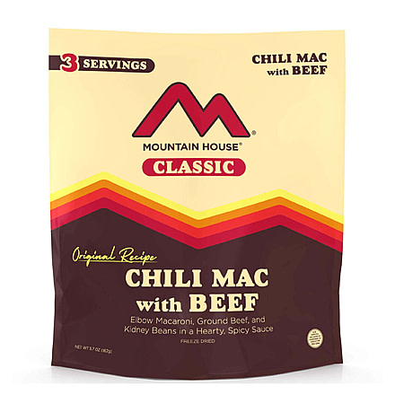 Mountain House Chili Mac with Beef, 3 Servings, 54128