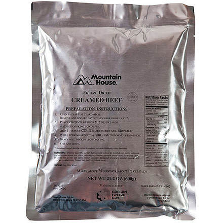 Mountain House Creamed Beef Foil Pack - 25 Servings