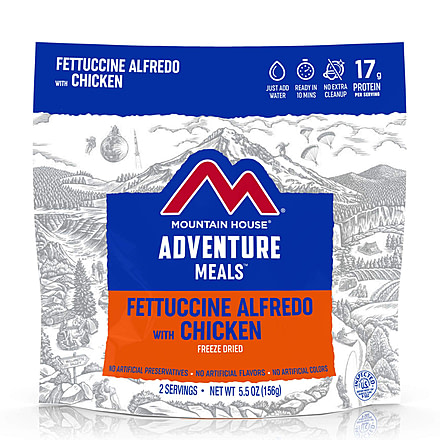 Mountain House Fettuccine Alfredo with Chicken, 2 Servings, 55178