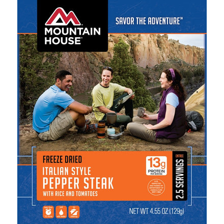 Mountain House Italian Style Pepper Steak with Rice and Tomatoes - Pouch