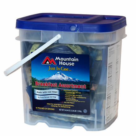 Mountain House Just in Case Breakfast Bucket - Bulk