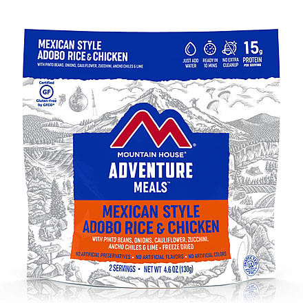 Mountain House Mexican Style Adobo Rice and Chicken, 2 Servings, 55176