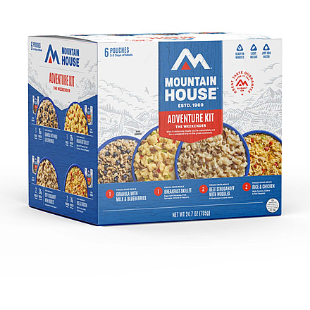 Mountain House Adventure Weekender Kit Can Pouches Total/Kit