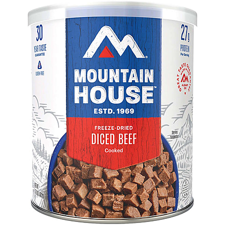 Mountain House Diced Beef can