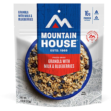Mountain House Granola w/Milk / Blueberries Pouch