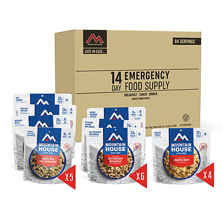 Mountain House Just in Case... 14-Day Emergency Kit, 42 pouches