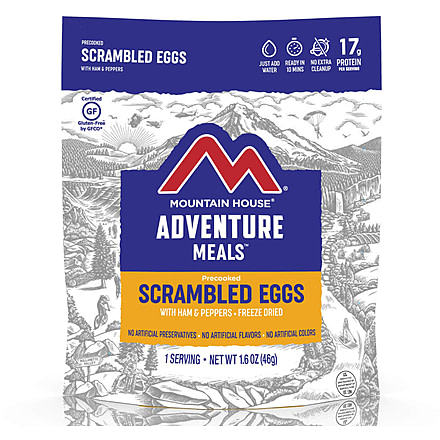 Mountain House Scrambled Eggs with Ham &amp; Peppers - Pouch, 1 Serving, 55455