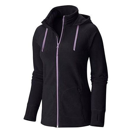Mountain Hardwear MicroChill Full-Zip Hoody - Womens-Black-Small mth1235-Black-Small