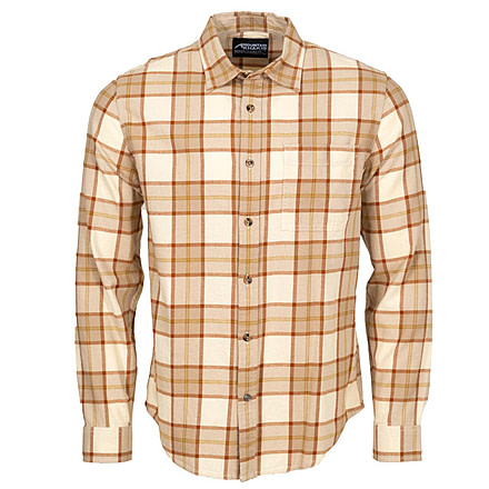Mountain Khakis Homestead Long Sleeve Flannel Classic Fit - Mens, Parchment, M, O63102PARCHMENTM