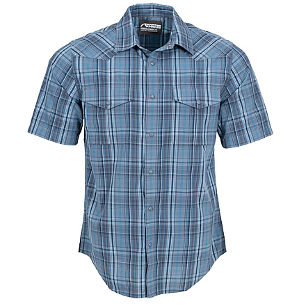 Mountain Khakis Rodeo Short Sleeve Woven Shirt Classic Fit - Mens, Blue Ridge, L, O76405BLUE RIDGEL