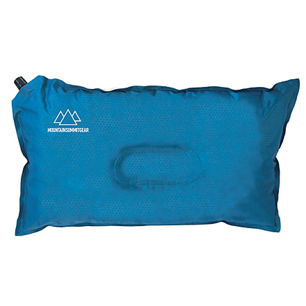 Mountain Summit Gear Self Inflating Camp Pillow, Ripstop polyester, Blue, MSG003