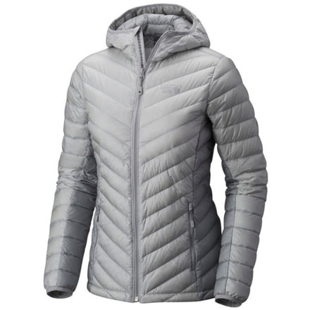Mountain Hardwear Micro Ratio W Hooded Dow-Grey Ice, Steam, Grey Ice, Steam, XL, 1677081063-XL