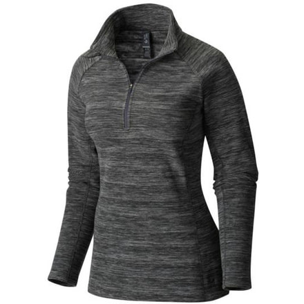 Mountain Hardwear Snowpass W Zip T-Heather Black, Heather Black, M, 1639301065-M