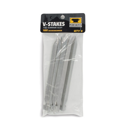 Mountainsmith V-Shaped Alloy Replacement Tent Stakes, 8-Pack 12-2015-08