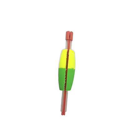 Mr. Crappie Twist On Tw Off Unweighted C 1-1/2in Yellow/Green 2 Pc, M00B-150YG