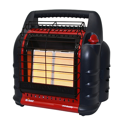 Mr. Heater Big Buddy Heater w/o Fan, 4000 - 18000 BTU - Standard, Red &amp; Black, F274805