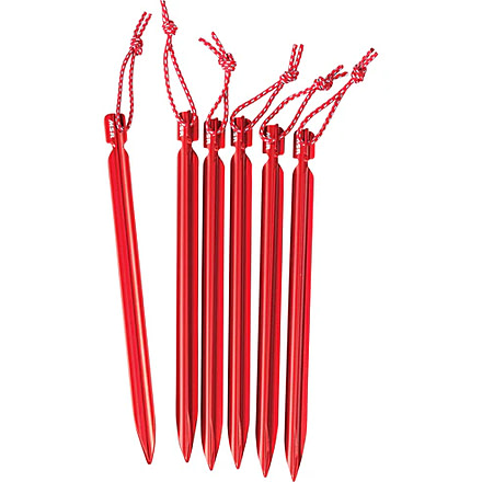 MSR Mini Groundhog Stakes - Pack of 6, One Size, 6621