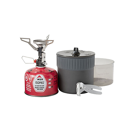 USED MSR PocketRocket Deluxe Stove Kit w/ Stuff Sack, Pot, Bowl, Lid & Handle, 13099, EDEMO1