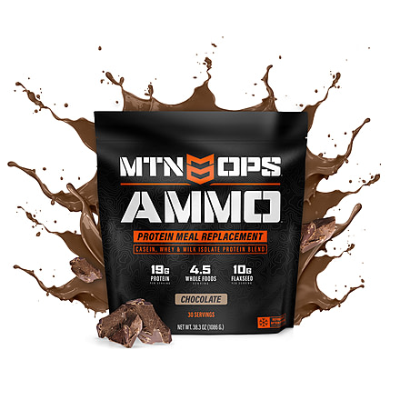 MTN OPS Ammo Protein Meal Replacement Powder, 28 Servings, Chocolate Mint, 1014-MC