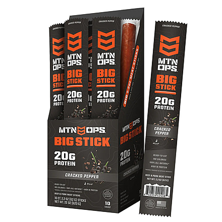MTN OPS Big Meat Stick, Black Pepper, 1 Serving, 4152181301